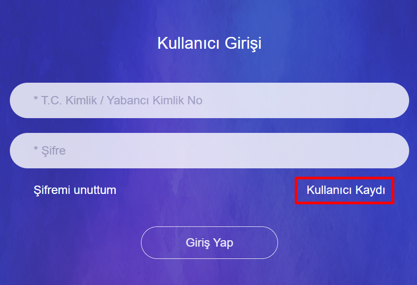 Portal Giriş Ekranı