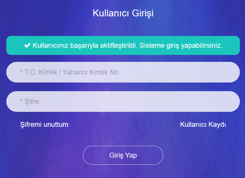 Portal Giriş Ekranı